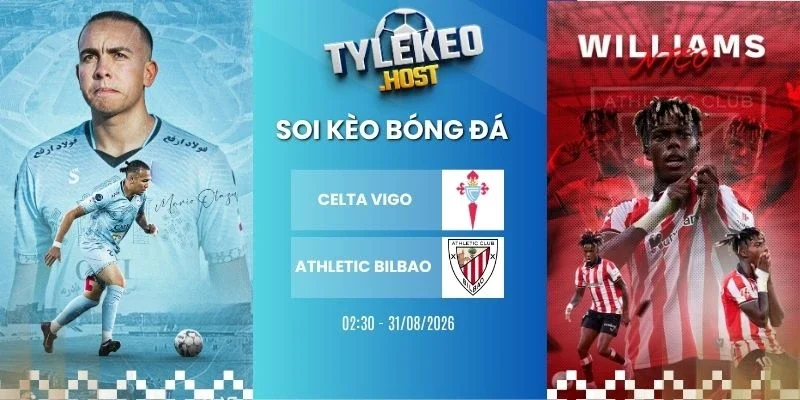 Kèo nhà cái Celta Vigo vs Athletic Bilbao - La Liga, 01/09/2026